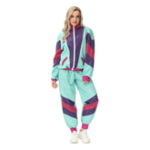 80S Retro Vintage hip-hop disco Cosplay Costume Sportwear Outfits Halloween Carnival Suit
